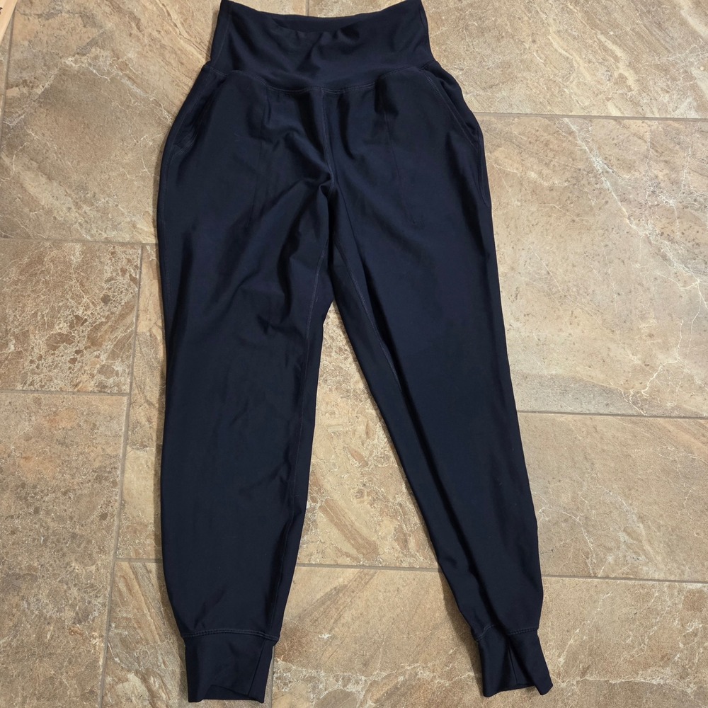 Old Navy Active PowerSoft High Rise Jogger Pants Womens Size S Navy‎ Blue GO DRY
